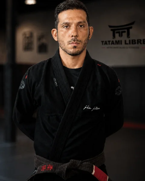 Oliver en el tatami de Tatami Libre